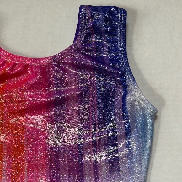 Rainbow Metallic Leotard Size 5/6 - Picture 6 of 16